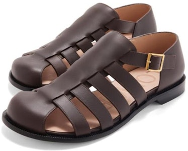 로에베 로만 샌들 '심플 브라운' M816465X25-3110 Lookbook 로에베 로만 샌들 '심플 브라운' M816465X25-3110