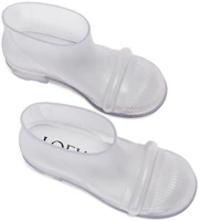 Shop LOEWE Gummi-Overlay Slip-On Stiefeletten ''Transparent'' M816285X58-9980