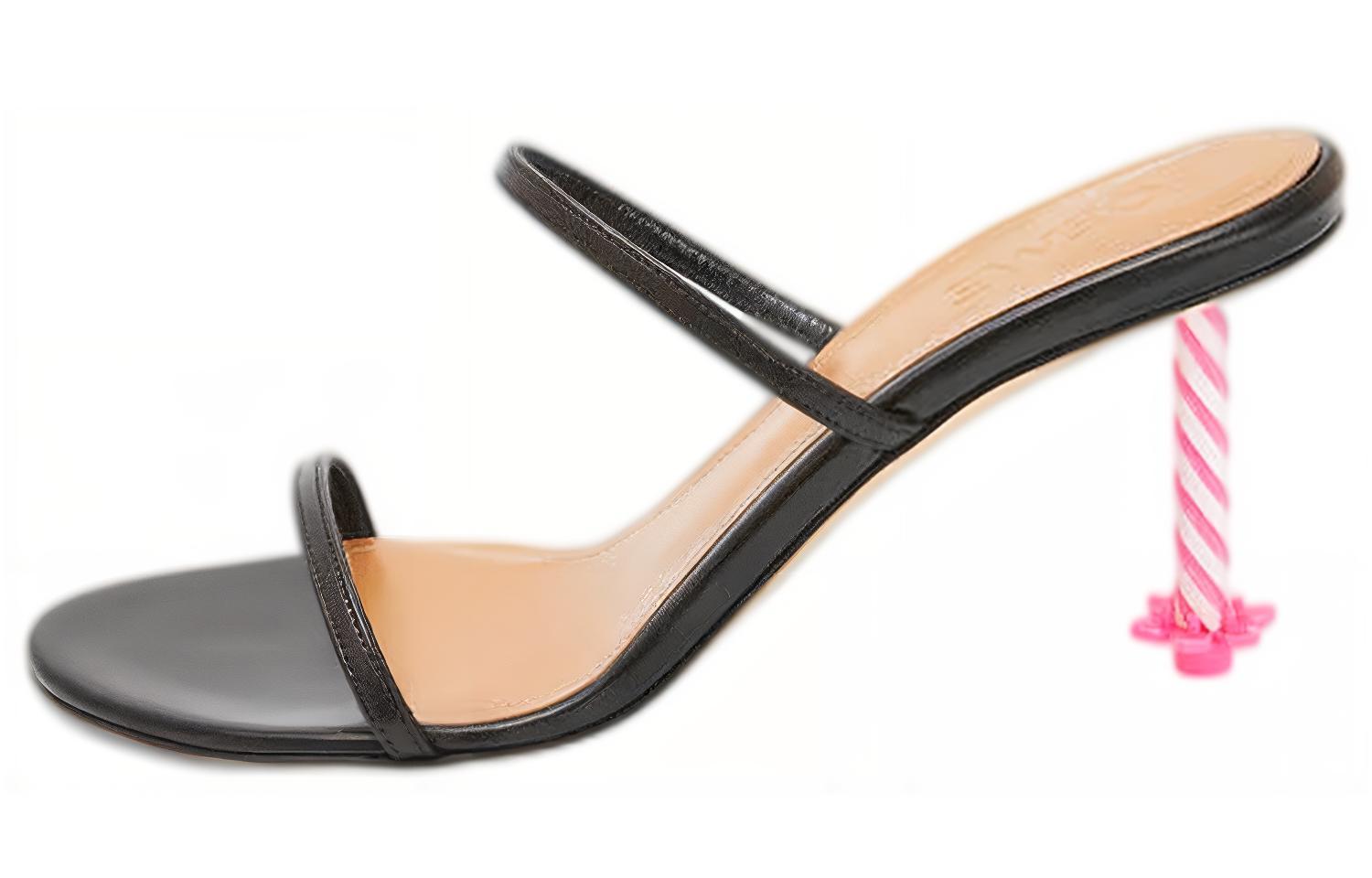 LOEWE Sheepskin Fashion Sandals 'Black'