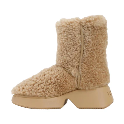 LOEWE Short Boot 'Fashion Shearling Brown'