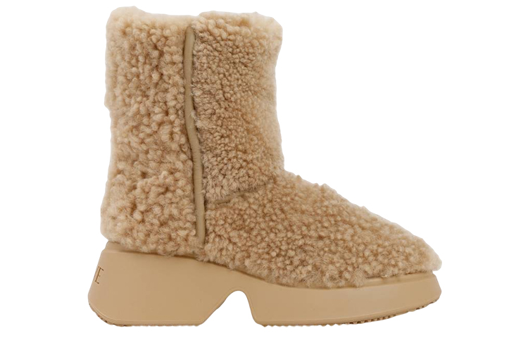 LOEWE Short Boot 'Fashion Shearling Brown' 圖 2