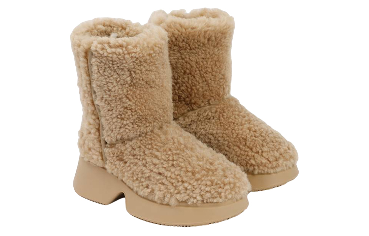 LOEWE Short Boot 'Fashion Shearling Brown' 圖 3