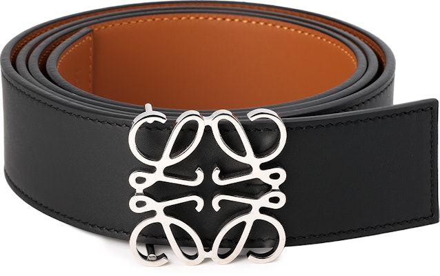 LOEWE Silver Logo Buckle Adjustable Calfskin Leather Belt for Men, 4cm Wide. 51501010-1555 Buy LOEWE Silver Logo Buckle Adjustable Calfskin Leather Belt for Men, 4cm Wide. 51501010-1555