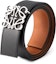 Shop LOEWE Silver Logo Buckle Adjustable Calfskin Leather Belt for Men, 4cm Wide. 51501010-1555