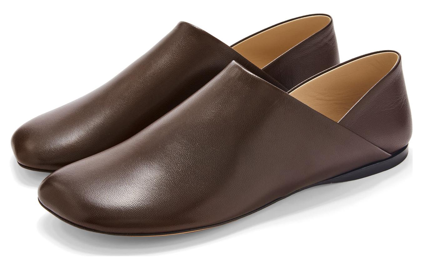 Lookbook ロエベ スリッポン「カーキレザー」M816Q59X07-8805 M816Q59X07-8805