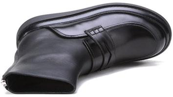 로에베 블랙 레더 슬립온 부츠 M816285X36-1100 Shop 로에베 블랙 레더 슬립온 부츠 M816285X36-1100