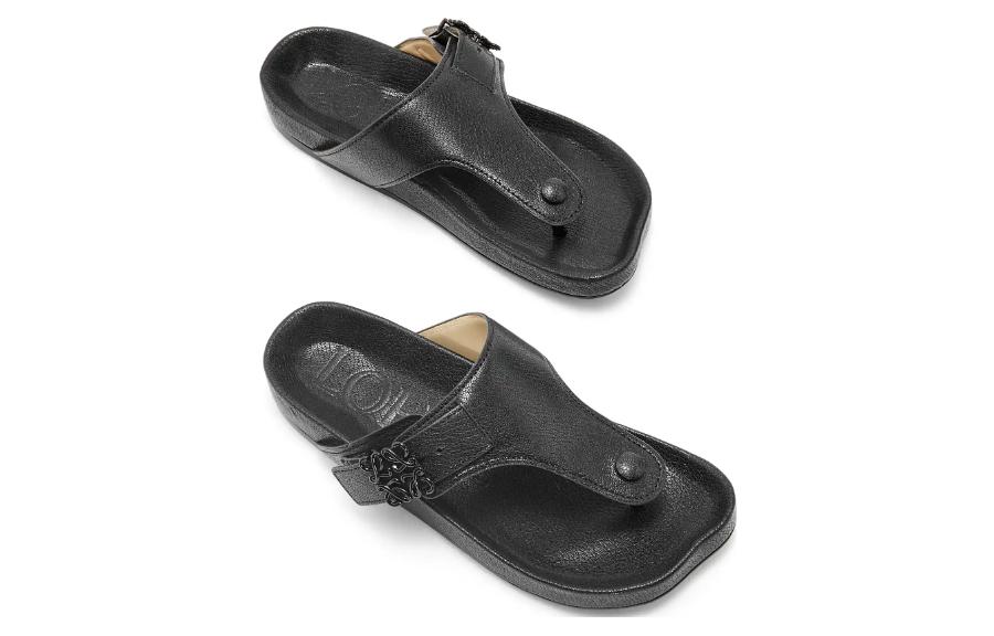 LOEWE Slipper 'CMFT Round Toe Black' 圖 3