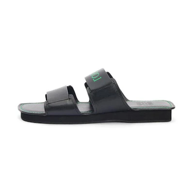 LOEWE Slipper with Double Shoelaces in Calfskin 'Black'