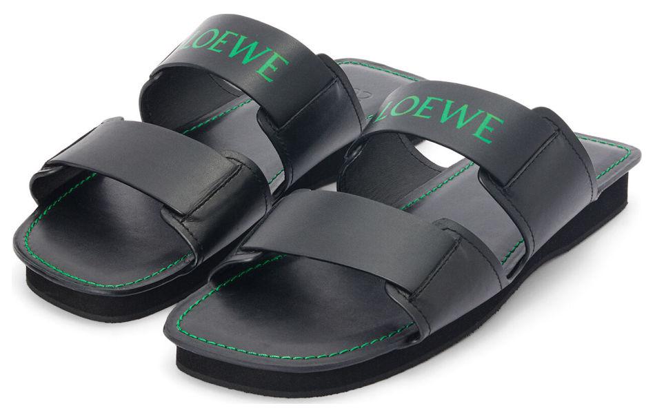 LOEWE Slipper with Double Shoelaces in Calfskin 'Black' 圖 6