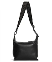 LOEWE Small Cubi Crossbody Bag In Supple Smooth Calfskin and Jacquard Black LOEWE Small Cubi Crossbody Bag In Supple Smooth Calfskin and Jacquard Black