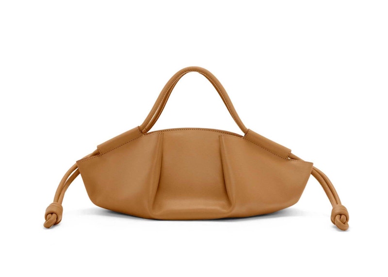 Order LOEWE 小号 Paseo 闪亮小牛皮手袋 橡木色