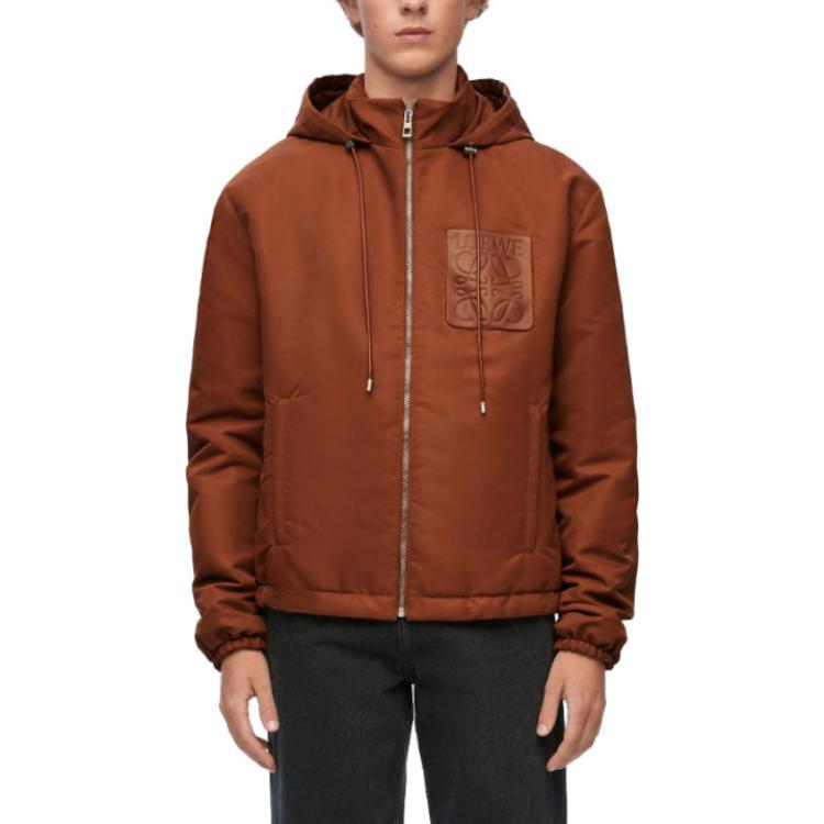 Lookbook 로에웨 솔리드 컬러 드로우스트링 재킷 남성용 지퍼 포켓. H526Y02W68-1100