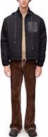 Sizing LOEWE男士纯色抽绳夹克带拉链口袋. H526Y02W68-1100