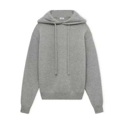 LOEWE Solid Color Hoodie Pullover Gray H526Y14KGS-1440
