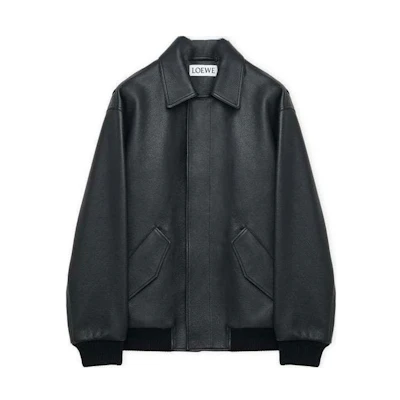 LOEWE Solid Color Zip-Up Jacket Black H526Y19LAJ-1100