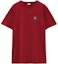 Order LOEWE Solid Logo Embroidered Crewneck T-Shirt FW24 Burgundy Red - Tee H526Y22X75-7110