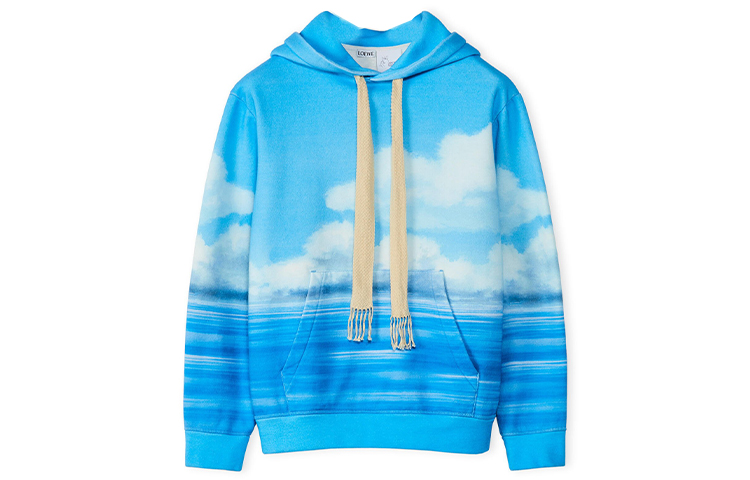 LOEWE Spirited Away No-Face Print Loose Sweatshirt SS22 Sky Blue () H848Y25X03-9990