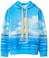 LOEWE Spirited Away No-Face Print Loose Sweatshirt SS22 Sky Blue () H848Y25X03-9990 LOEWE Spirited Away No-Face Print Loose Sweatshirt SS22 Sky Blue () H848Y25X03-9990