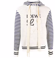 Order LOEWE SS21 Hoodie Kapas Bersulam Anagram Edisi Biru Navy. H526Y25J04-2396