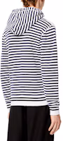 Purchase LOEWE SS21 Hoodie Kapas Bersulam Anagram Edisi Biru Navy. H526Y25J04-2396