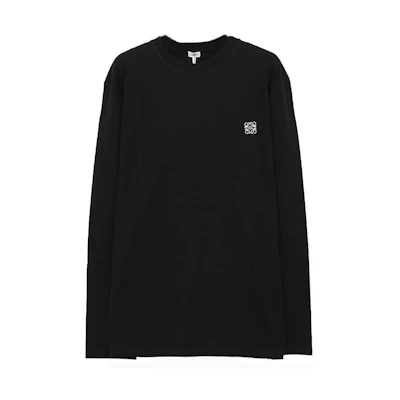 LOEWE SS21 Anagram Long Sleeve T-Shirt Black H526Y24J04-1100