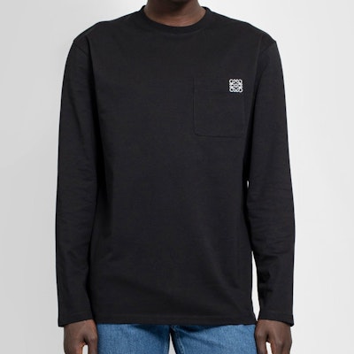 LOEWE SS21 Anagram長袖T恤 黑色 H526Y24J04-1100 Shop LOEWE SS21 Anagram長袖T恤 黑色 H526Y24J04-1100