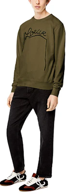 LOEWE SS21 刺繡軍綠色長袖圓領衫 H526Y24J06-4160 Details for LOEWE SS21 刺繡軍綠色長袖圓領衫 H526Y24J06-4160