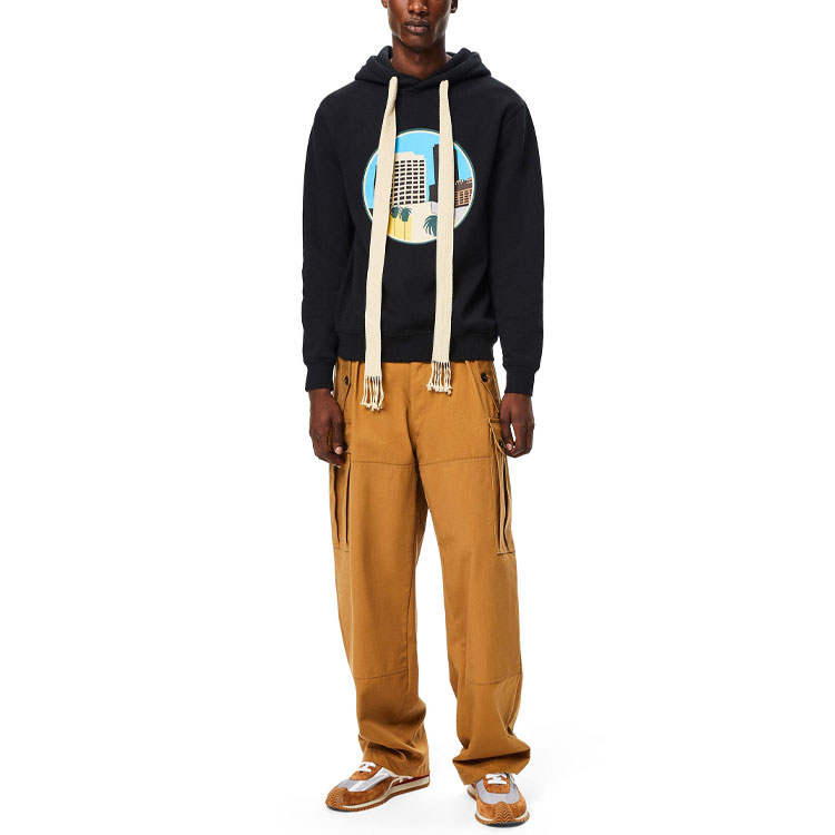 LOEWE SS21 Los Angeles Scenic Print Hoodie Black Fashion. H897Y25X01-1100 圖 3