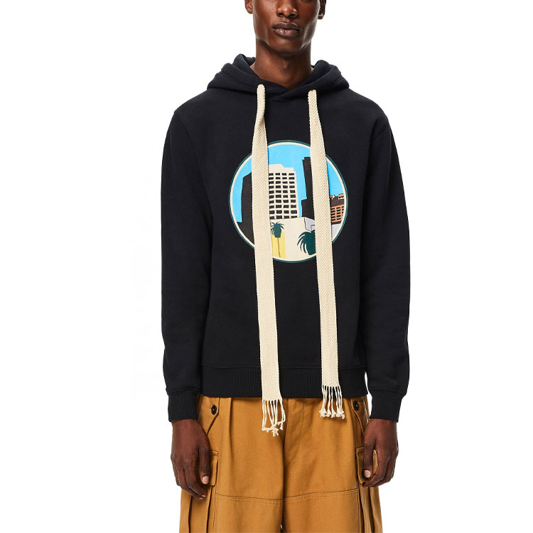 LOEWE SS21 Los Angeles Scenic Print Hoodie Black Fashion. H897Y25X01-1100 圖 4