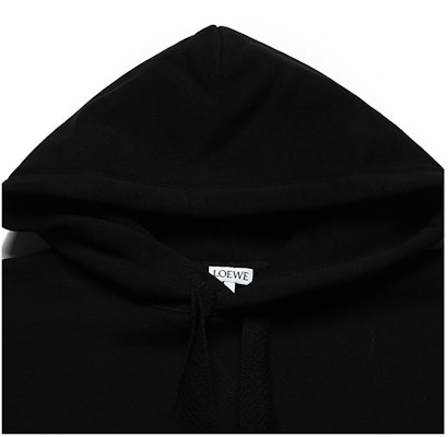 LOEWE SS22 黑色刺繡棉質連帽衫. H526Y25X08-1100 Sizing LOEWE SS22 黑色刺繡棉質連帽衫. H526Y25X08-1100
