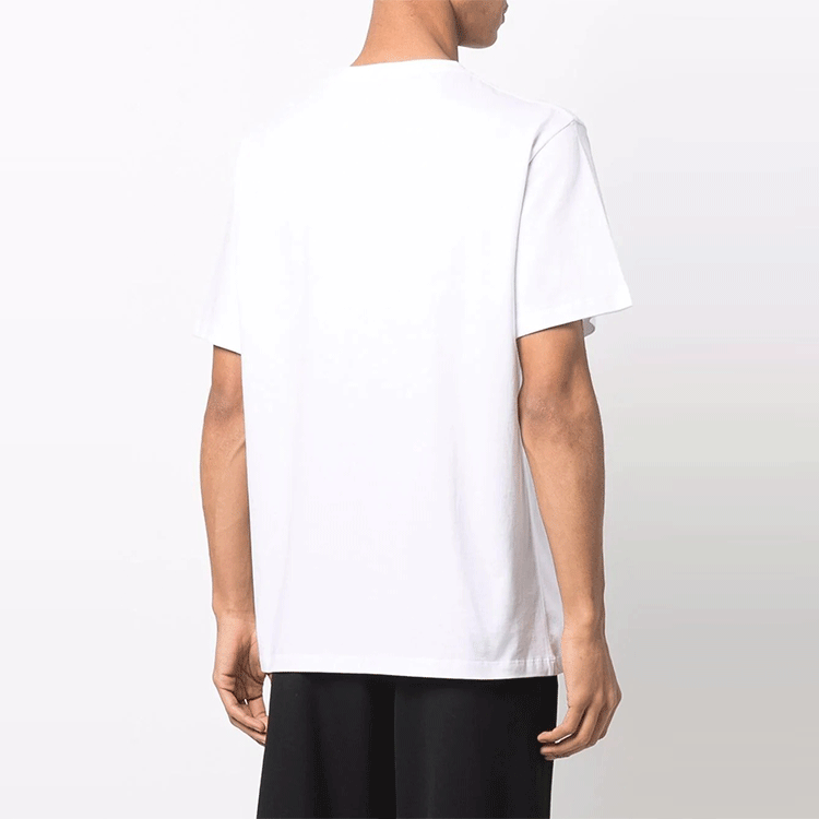 Shop LOEWE SS22 白色棉質刺繡植物圖案T恤 H800Y22X13-2016