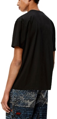LOEWE SS22 Camiseta Negra Bordada con Diseño Botánico de Manga Corta. H800Y22X16-1489 Purchase LOEWE SS22 Camiseta Negra Bordada con Diseño Botánico de Manga Corta. H800Y22X16-1489