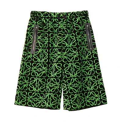 LOEWE SS22 Jacquard Bermuda Shorts Green . H526Y27J09-1104