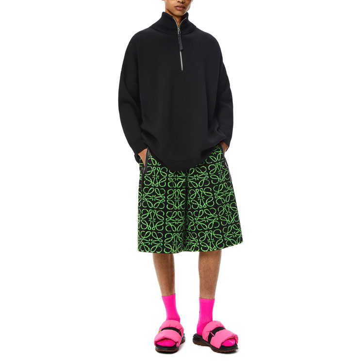 Lookbook LOEWE SS22 Jacquard Bermuda Shorts Green . H526Y27J09-1104