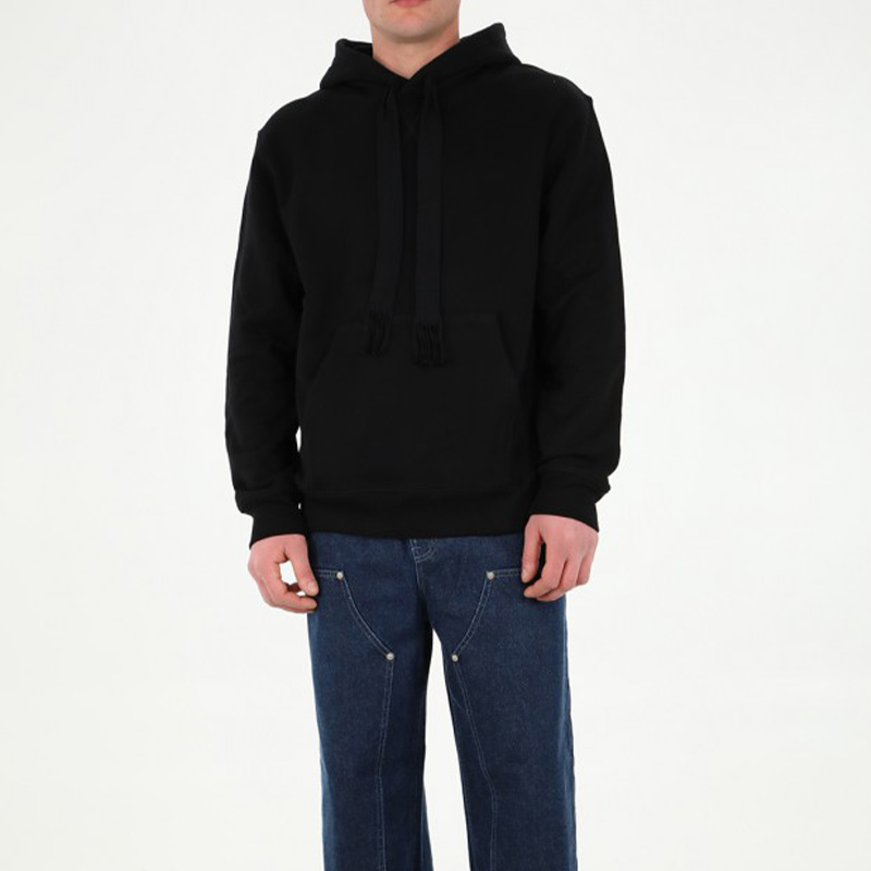 LOEWE SS22 Neon Pink Embroidered Logo Drawstring Hoodie Black  Fashion H526Y25X05-1100 圖 3