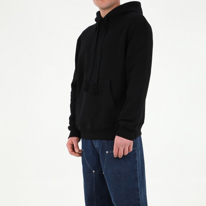 LOEWE SS22 Neon Pink Embroidered Logo Drawstring Hoodie Black  Fashion H526Y25X05-1100 圖 4