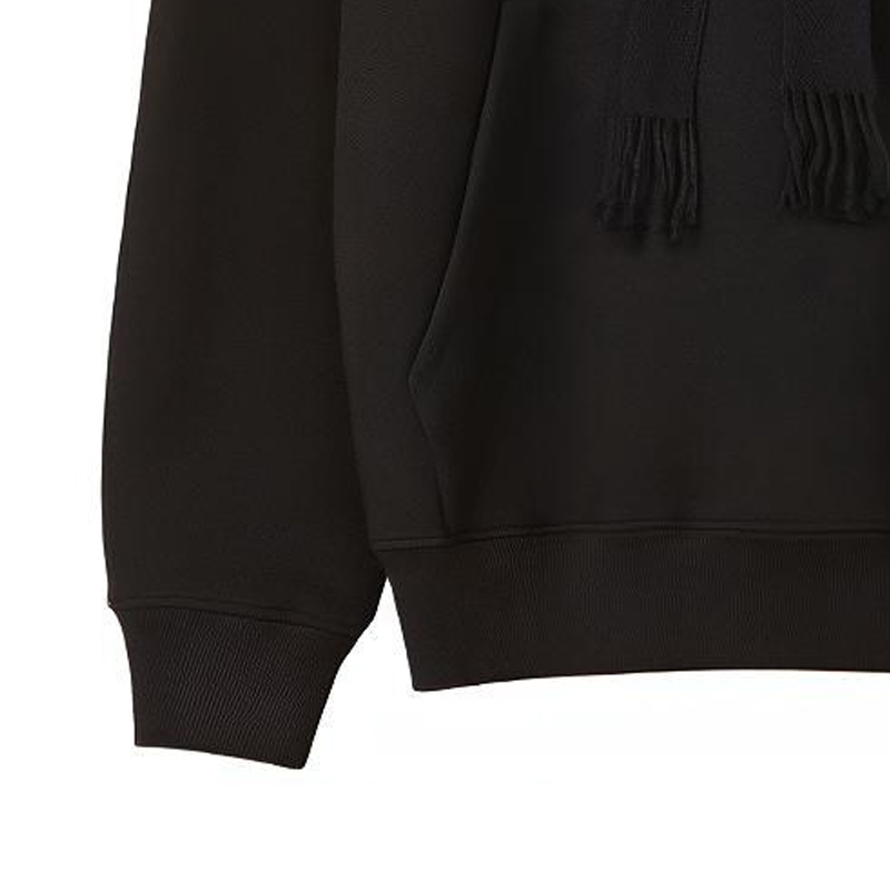 LOEWE SS22 Neon Pink Embroidered Logo Drawstring Hoodie Black  Fashion H526Y25X05-1100 圖 8