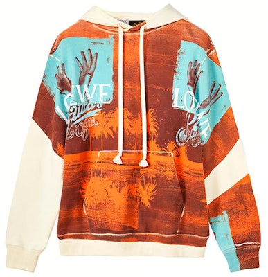 LOEWE SS22 Paula’s Ibiza Brown Hoodie Alphabet Print Long Sleeve Sweatshirt H616Y25X07-1905 Buy LOEWE SS22 Paula’s Ibiza Brown Hoodie Alphabet Print Long Sleeve Sweatshirt H616Y25X07-1905