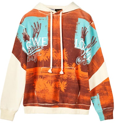 LOEWE SS22 Paula’s Ibiza Brown Hoodie Alphabet Print Long Sleeve Sweatshirt H616Y25X07-1905 Order LOEWE SS22 Paula’s Ibiza Brown Hoodie Alphabet Print Long Sleeve Sweatshirt H616Y25X07-1905