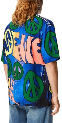 LOEWE SS22 Paula''s Ibiza 幾何圖案標誌藍色男款T恤 H616Y22X34-9990 Purchase LOEWE SS22 Paula''s Ibiza 幾何圖案標誌藍色男款T恤 H616Y22X34-9990