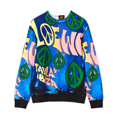 LOEWE SS22 Paula’s Ibiza Letter Print Multicolor Long-Sleeve Sweatshirt Men H616Y24X08-9990