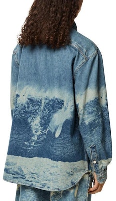 LOEWE SS22 Paula’s Ibiza Surf Print Denim Jacket Blue H616Y12X01-5320 Purchase LOEWE SS22 Paula’s Ibiza Surf Print Denim Jacket Blue H616Y12X01-5320