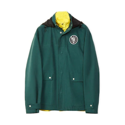 LOEWE SS22 Reversible Solid Color Zip Hoodie Jacket Green H664Y02W49-3559