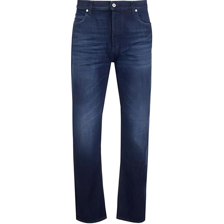LOEWE SS22 Tapered Washed Cotton Jeans Blue. H526Y04X19-5400