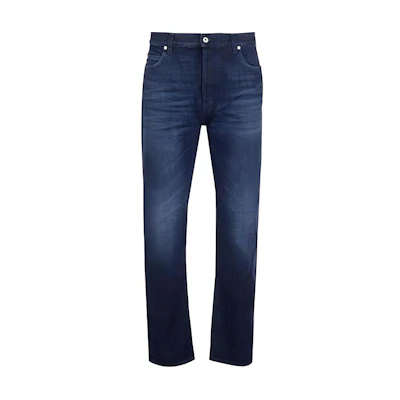 LOEWE SS22 Tapered Washed Cotton Jeans Blue. H526Y04X19-5400
