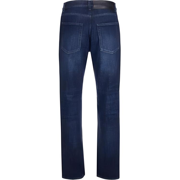 Lookbook ロエベ SS22 テーパード ウォッシュド コットン ジーンズ ブルー. H526Y04X19-5400