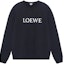 Buy LOEWE SS23 Black Embroidered Logo Crewneck Long Sleeve Sweatshirt H526Y24J26-1100