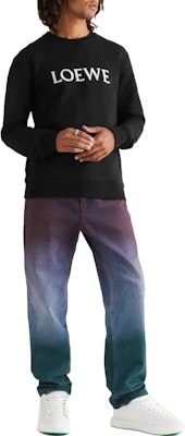 LOEWE SS23 Black Embroidered Logo Crewneck Long Sleeve Sweatshirt H526Y24J26-1100 Shop LOEWE SS23 Black Embroidered Logo Crewneck Long Sleeve Sweatshirt H526Y24J26-1100