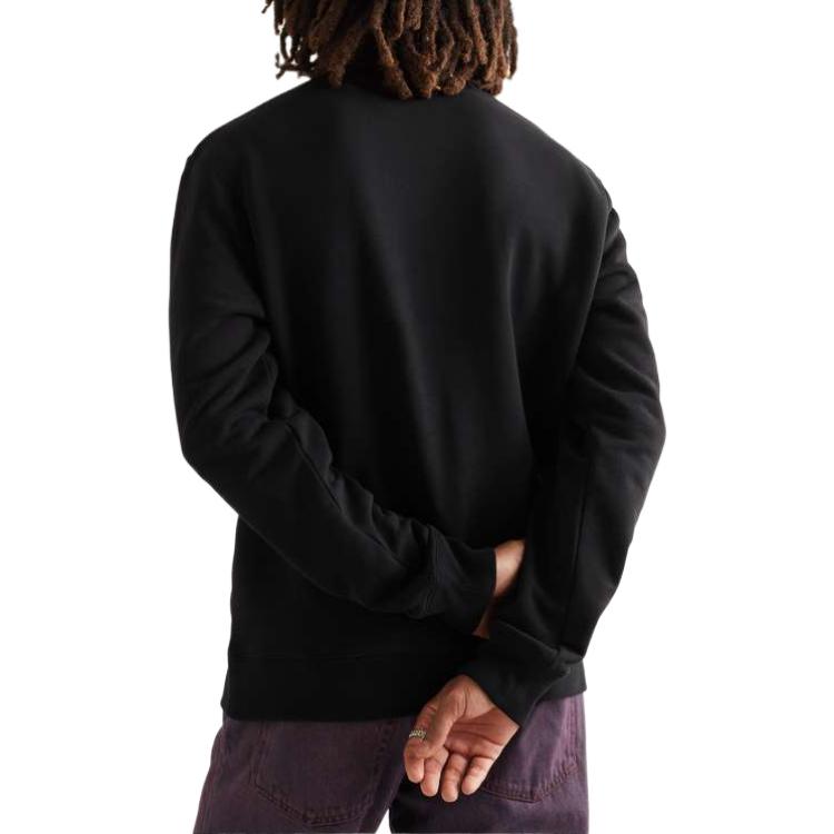 Sizing LOEWE SS23 Baju Sweatshirt Hitam Lengan Panjang Logo Sulam. H526Y24J26-1100