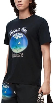 LOEWE SS23 黑色花卉印花短袖圓領T恤 H616Y22X53-1489 Purchase LOEWE SS23 黑色花卉印花短袖圓領T恤 H616Y22X53-1489